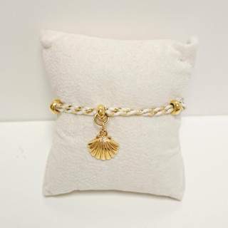 Bracelet réglable en fil de coton tressé - REF CBA