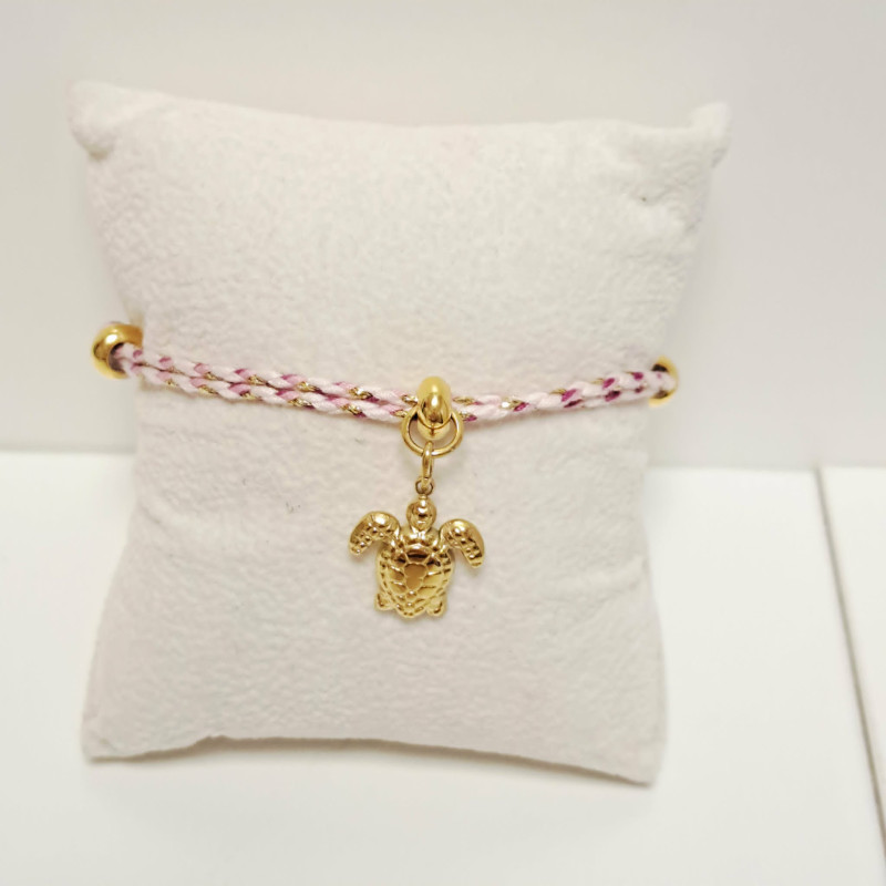 Bracelet réglable en fil de coton tressé - REF CBC