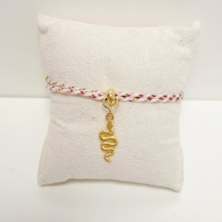 Bracelet réglable en fil de coton tressé - REF CBC