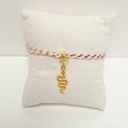 Bracelet réglable en fil de coton tressé - REF CBC
