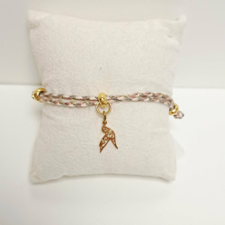 Bracelet réglable en fil de coton tressé - REF CBI