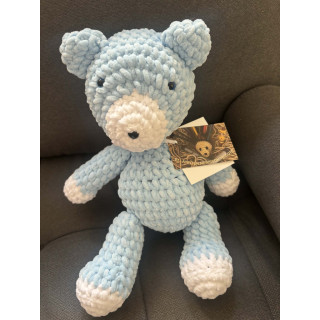 Ours crocheté bleu
