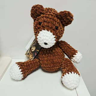 Ours crocheté bleu