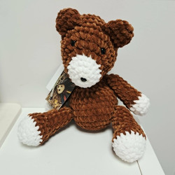 Ours crocheté bleu