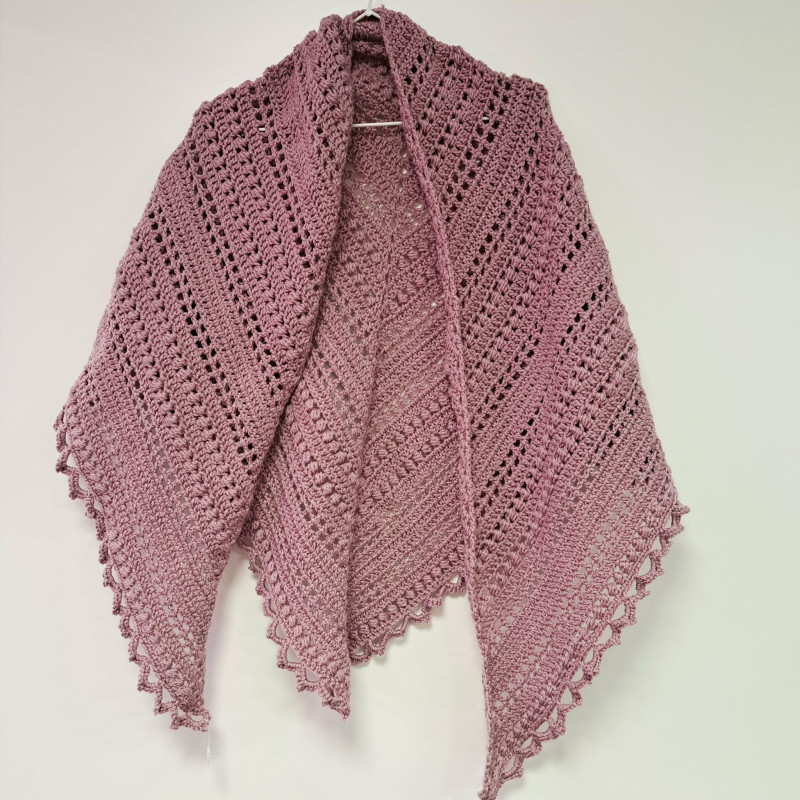 Châle 97% acrylique et 3% métallisé