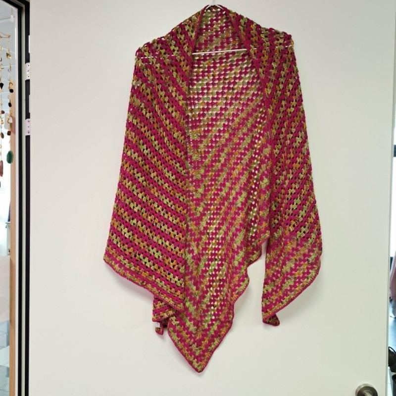 Châle 100% bourrette de soie