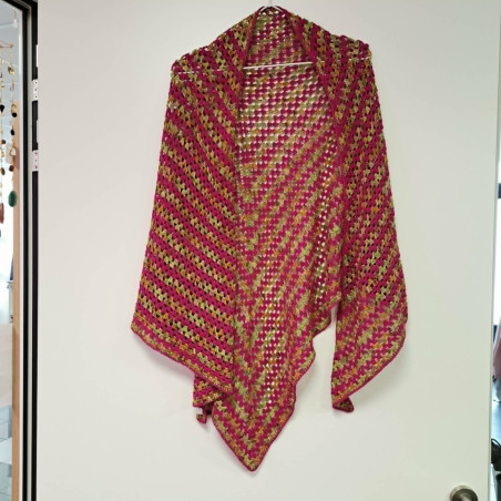 Châle 100% bourrette de soie