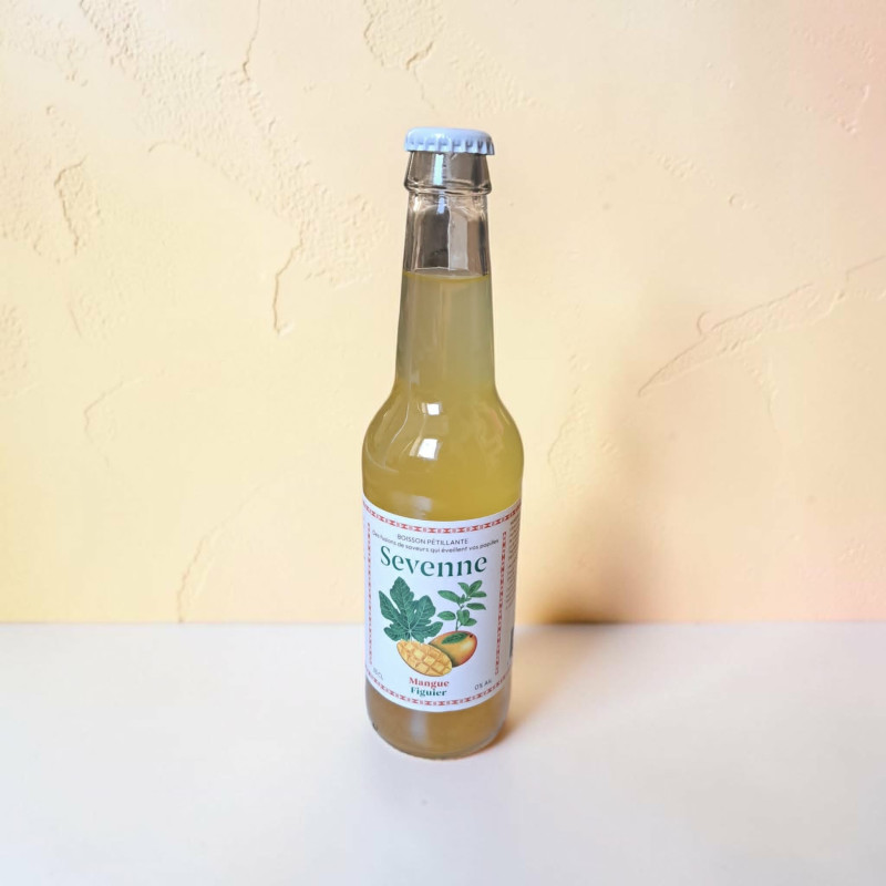 Boisson Mangue & Figuier  - finement pétillantes, sans alcool, aux plantes et aux fruits