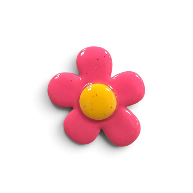 Bague rose en pâte polymère