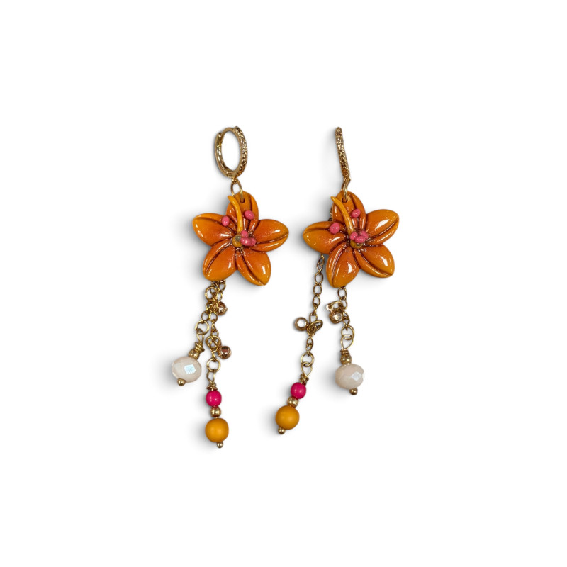 Boucles d'oreilles - Ohana orange