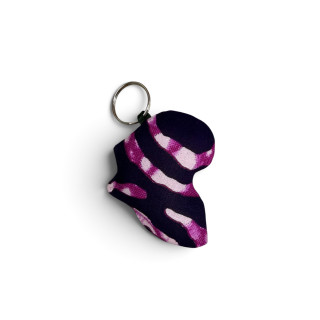 Collection de Porte-clés Matelassés en Tissu wax et Bogolan