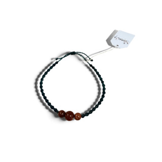 Bracelet tourbillon 3 perles pierre de soleil SOH305851