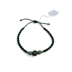 Bracelet tourbillon 3 perles turquoise africaine SOH305851