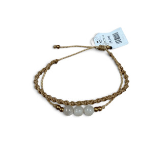Bracelet double tourbillon + 3 perles simple SOH305854
