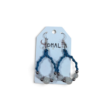 Boucle d'oreilles vaiana pierre de lune SOH305888