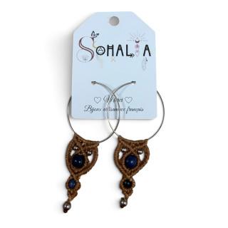 Boucle d'oreilles emma sodalite SOH153558