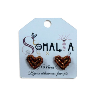 Puces d'oreilles coeur SOH183963