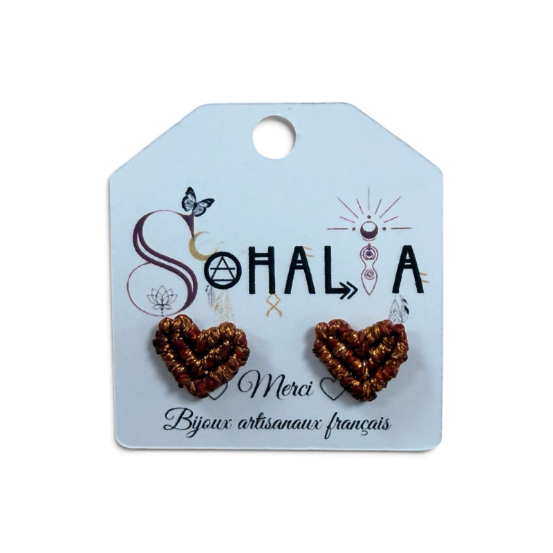 Puces d'oreilles coeur SOH183963