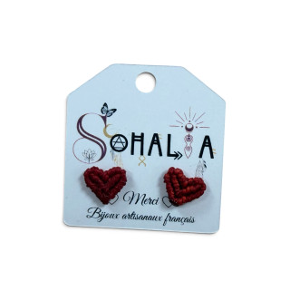 Puces d'oreilles coeur SOH183963