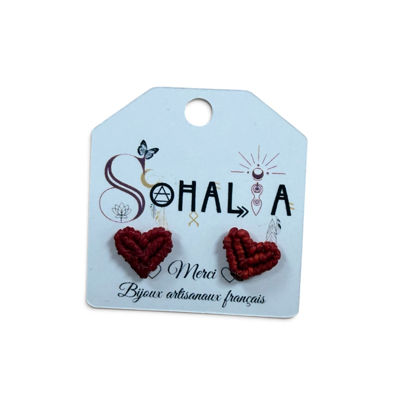 Puces d'oreilles coeur SOH183963