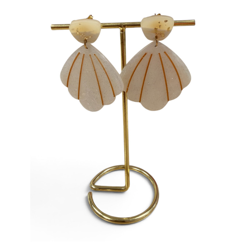 Boucle d'oreilles coquillage