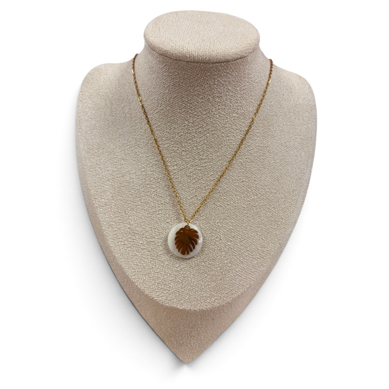 Collier feuille