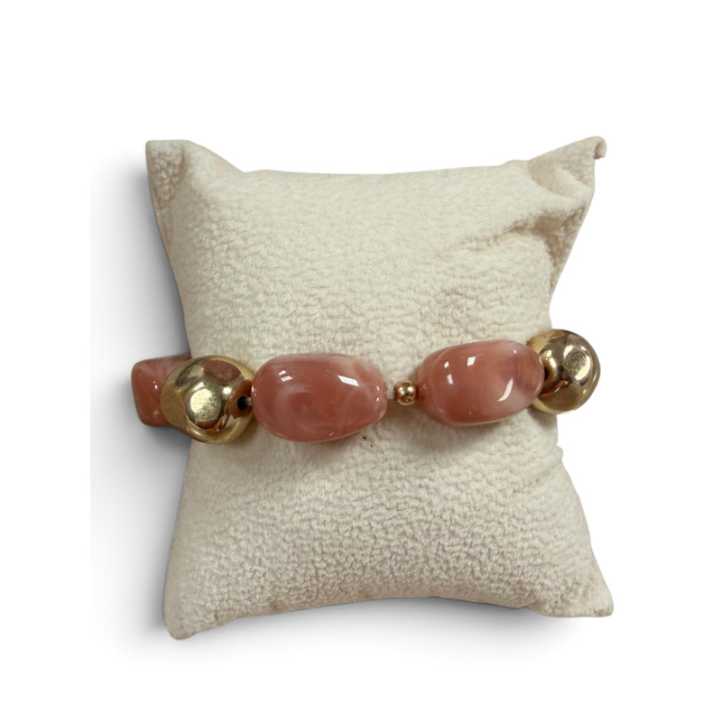 Bracelet rose et doré