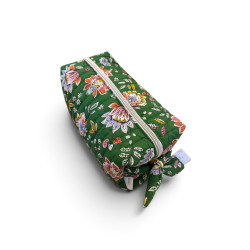 Trousse grand format matelassée vert