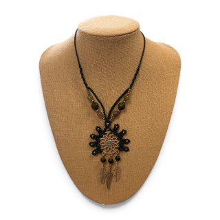 Collier Aelyra labradorite/turquoise africaine  SOH260826