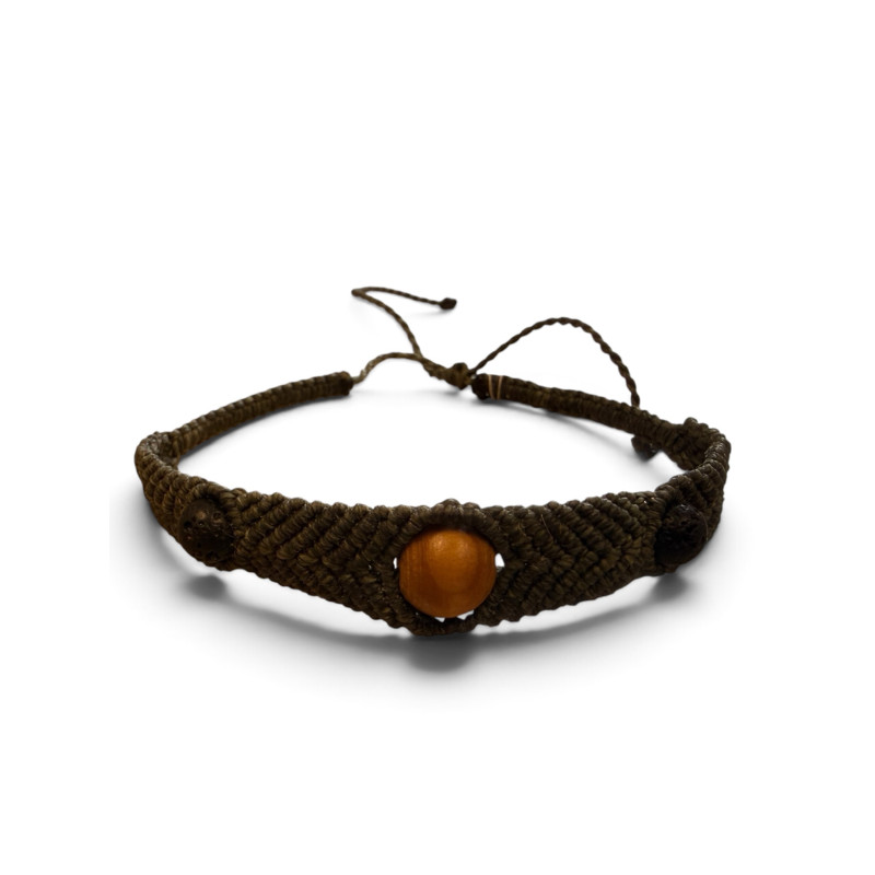 Bracelet Eden bois pierre de lave / homme SOH151083