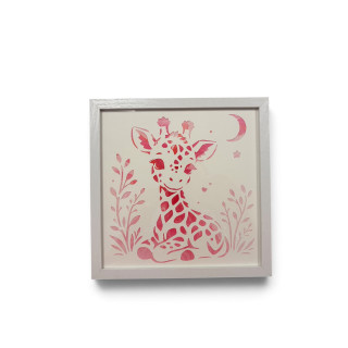 Cadre - Bébé girafe