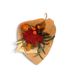 Mini Bouquet de fleurs séchées Orange