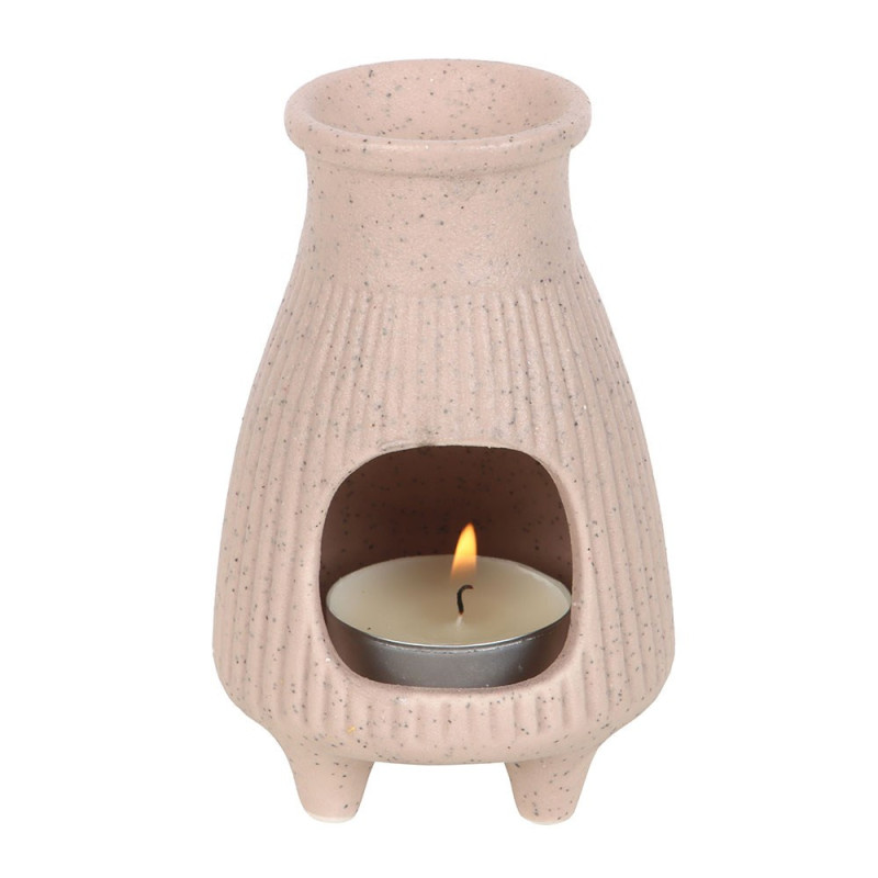 Brûleur en céramique marron – Collection Palo Santo