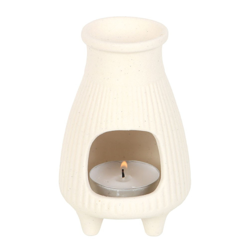Brûleur en céramique crème – Collection Palo Santo