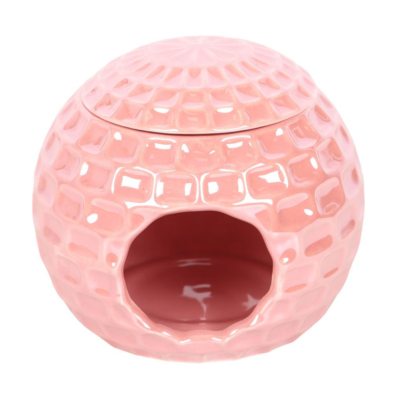 Brûleur boule à facettes rose