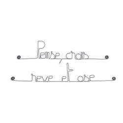 " Pense crois rêve et ose " - Citation en fil de fer - à punaiser - Bijoux de mur (Ref CS-05)