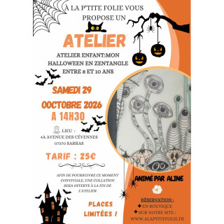 29 octobre 2026: 🎃 Mon Halloween en Zentangle- Enfants