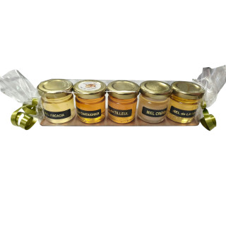 Coffret 5 pots de Miel 50g
