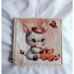 Lingette enfant en tissu & éponge