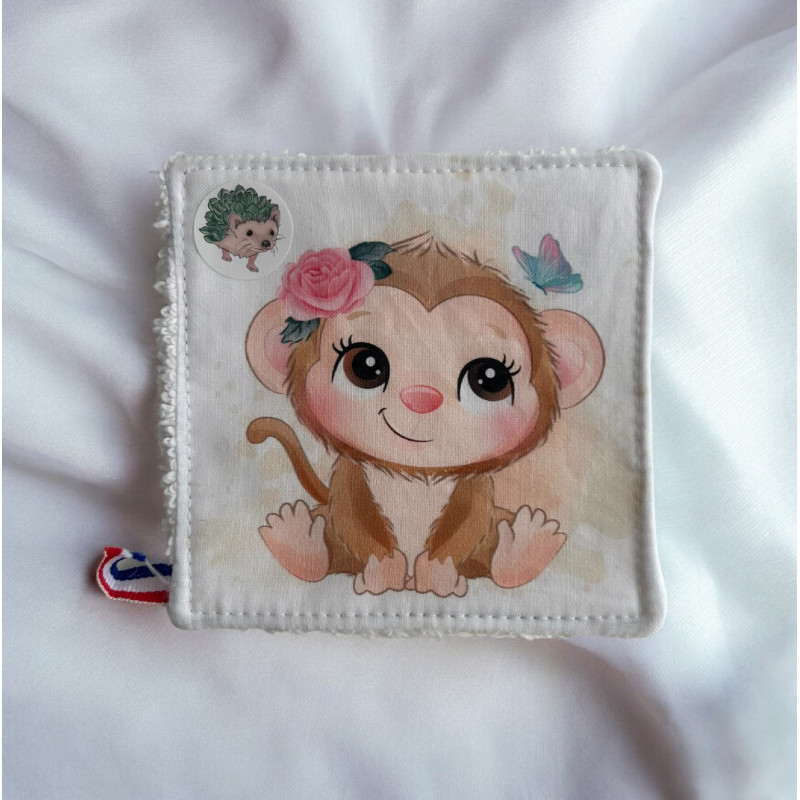 Lingette enfant en tissu & éponge