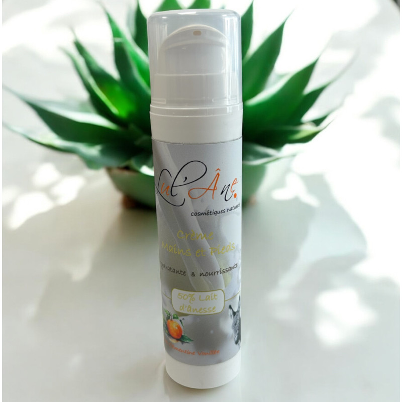 Crème mains et pieds -Clémentine - 50ml - 50% lait d'ânesse