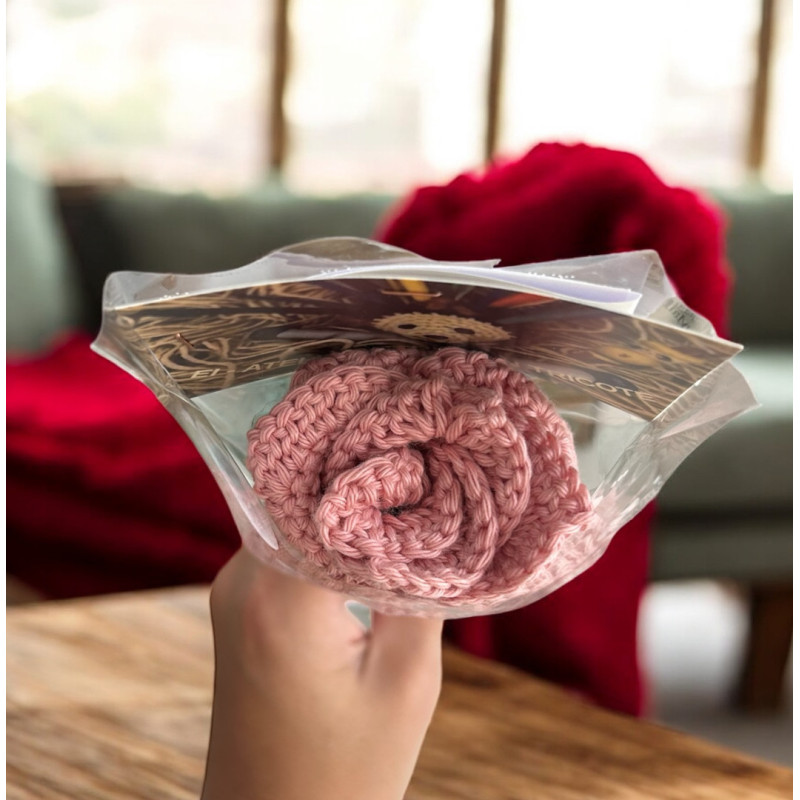 Rose avec fondant coeur rose eternelle