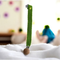 Accroche tétine vert