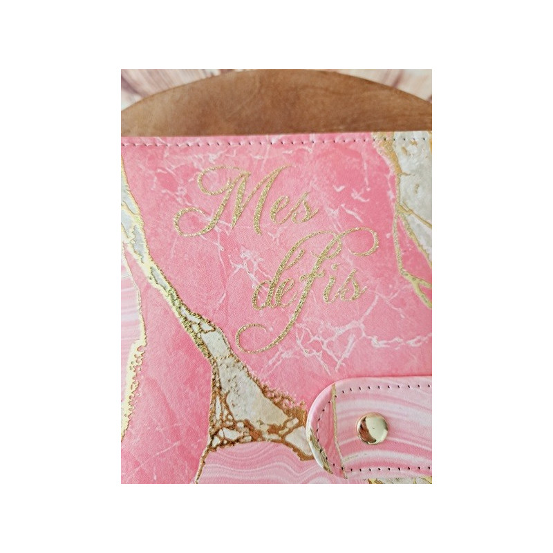Classeur A6 "Mes défis"+ 6 enveloppes transparentes