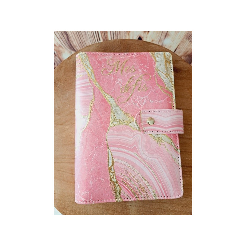 Classeur A6 "Mes défis"+ 6 enveloppes transparentes