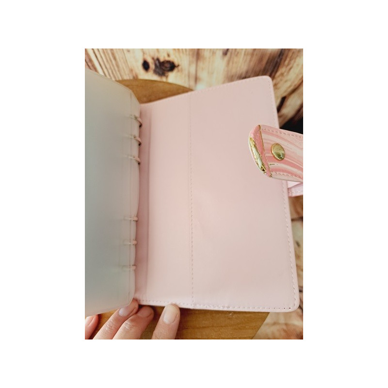 Classeur A6 "Mes défis"+ 6 enveloppes transparentes