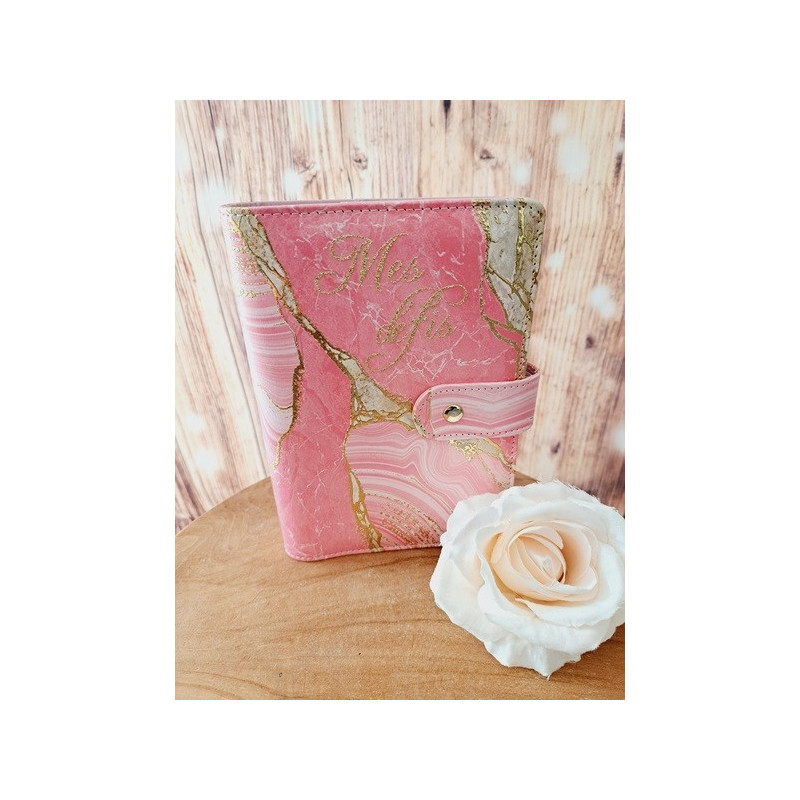 Classeur A6 "Mes défis"+ 6 enveloppes transparentes