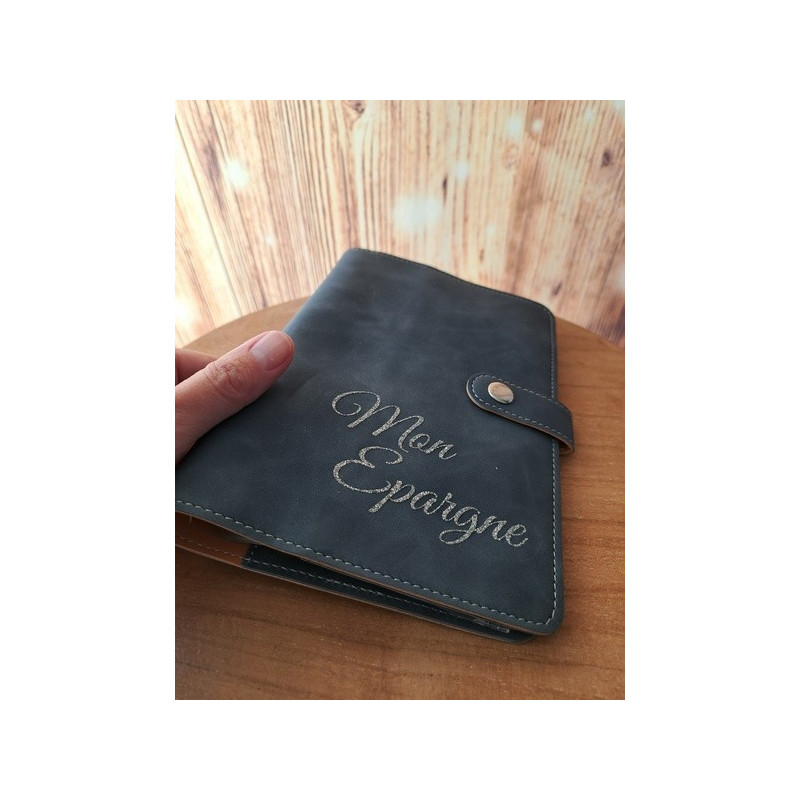 Classeur A6 "Mon épargne"+ 6 enveloppes transparentes