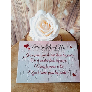 Puzzle "A ma petite-fille"