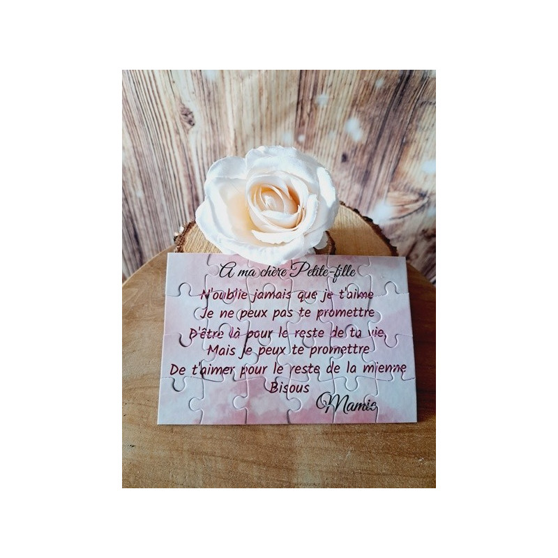 Puzzle "A ma chère petite-fille"